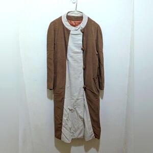 Vintage Kash-Mera Brown and Cream Coat - size estimate S/M